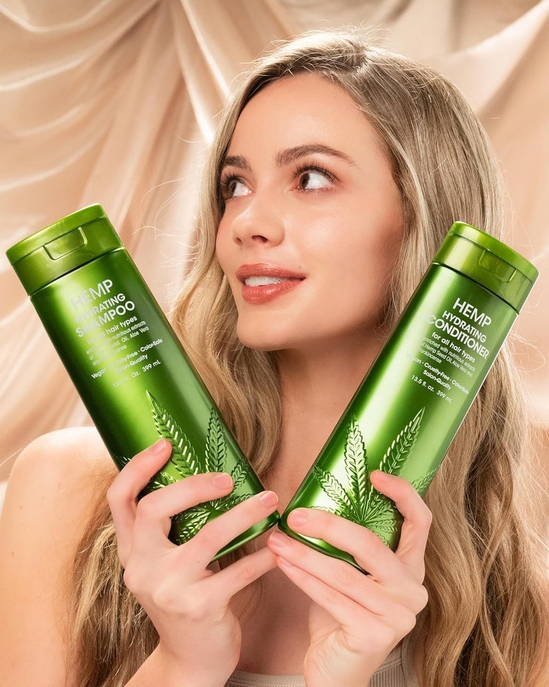 Hemp Hydrating Shampoo - Natural Formula with Hemp Seed Oil, Aloe Vera & Frankincense | 13.5 Fl Oz