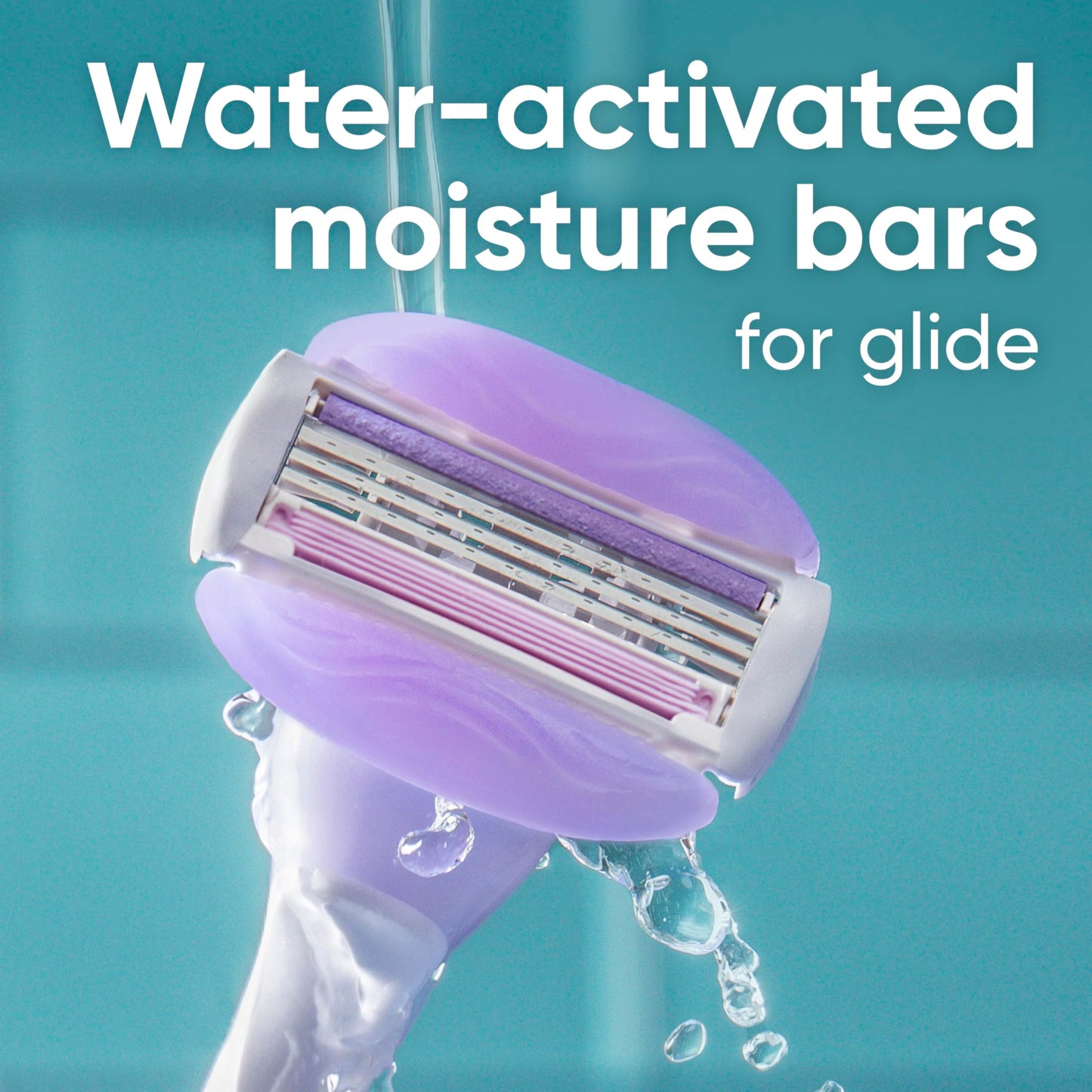 Gillette Venus ComfortGlide Touch of Vitamin E, Disposable Razor for Women, 3 Blades, Water-Activated Moisture Bars, 2ct