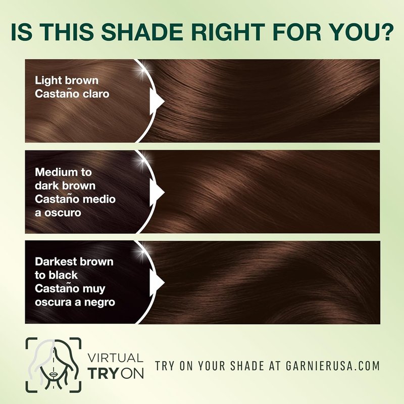 Garnier Nutrisse Ultra Crème Hair Color - Permanent Vegan Hair Dye for 100% Gray Coverage | 434 Deep Chestnut Brown, 2 Count