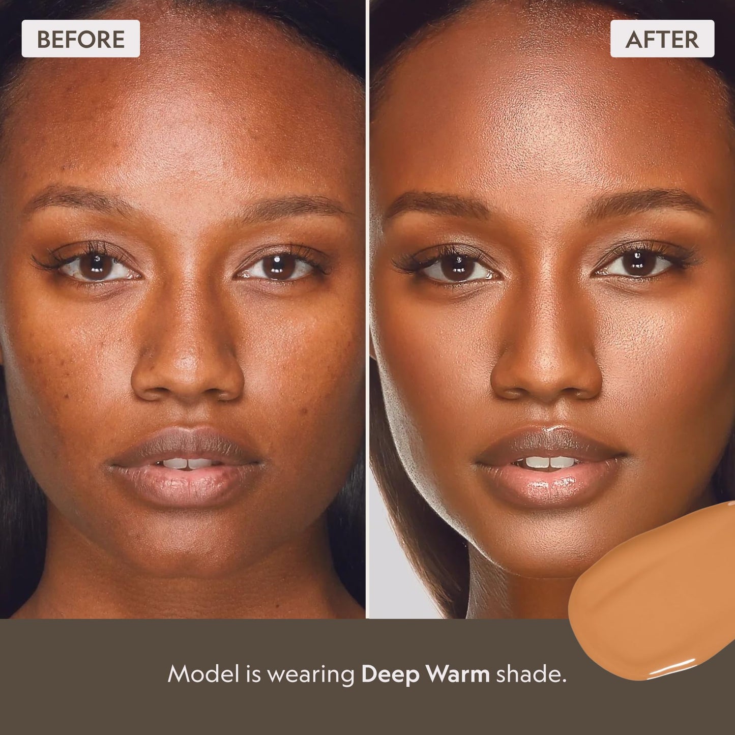 YENSA BC Foundation - Full Coverage Foundation, CC & BB Cream In One with SPF 40 - Enriched With Hyaluronic Acid & Peptides to Hydrate & Firm Skin - Korean Skin Care Makeup - Deep Warm (1 oz)