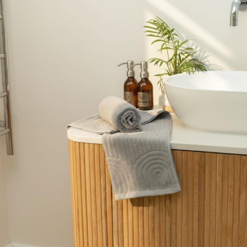 KIBAGA Decorative Hand Towels for Your Bathroom Or Kitchen – Luxurious Set of 2 Soft Boho Cotton Towels are Absorbent, Lightweight & Dry Quickly - Perfect to Elevate Any Bath Decoration at Home