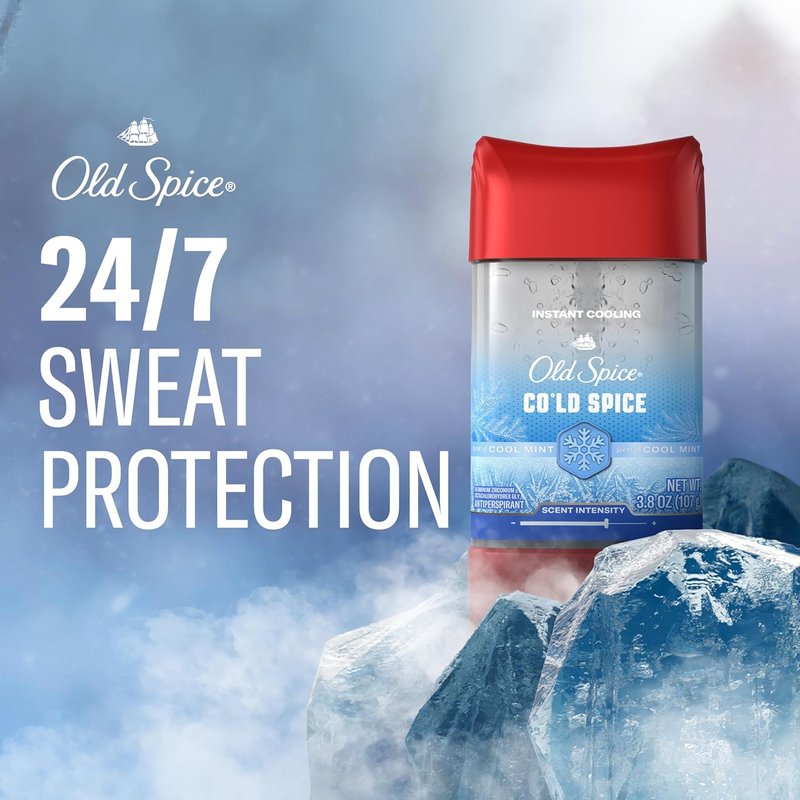 Old Spice Antiperspirant Deodorant for Men - 24/7 Sweat & Odor Protection | Cool Mint Scent, 3.8 oz