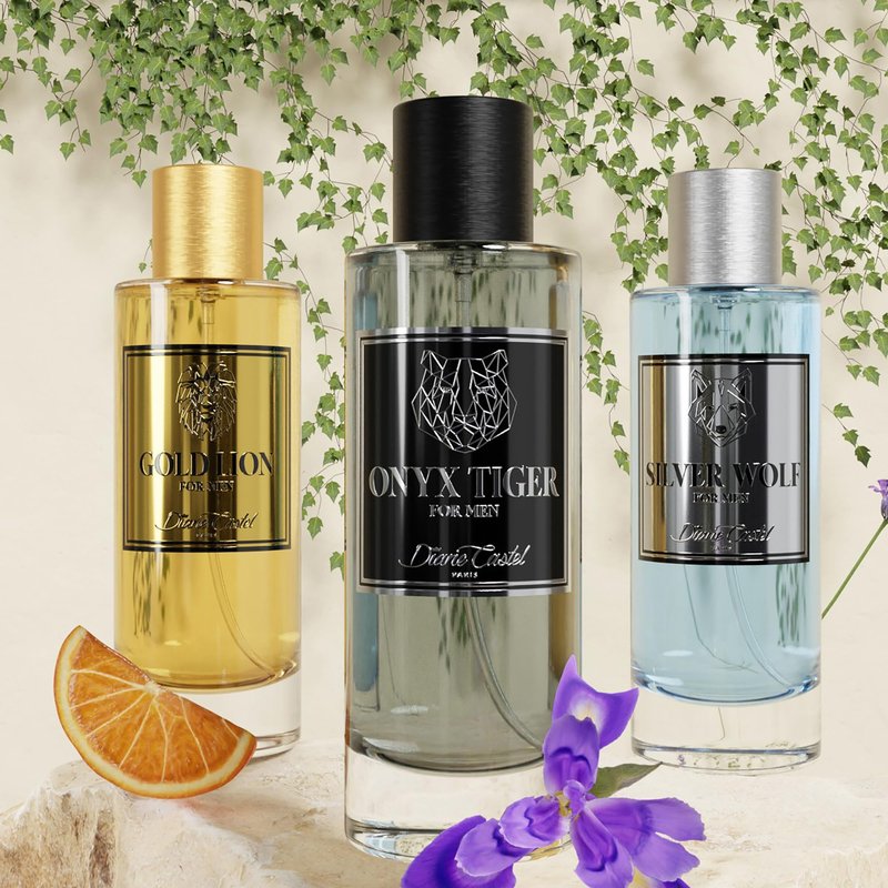 Diane Castel Onyx Tiger - Citrus Woody Fragrance - Cologne for Men - Mens Cologne - Opening Notes of Lavender, Pear, Sage, and Bergamot - 3.3 oz