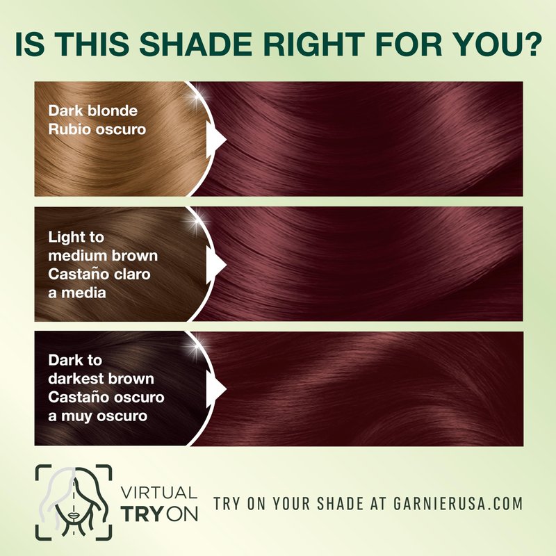 Garnier Nutrisse Ultra Crème Hair Color, Permanent Hair Dye with 100% Gray Coverage, Vegan & Cruelty-Free, 56 Rich Auburn (Sangria), 2 Count