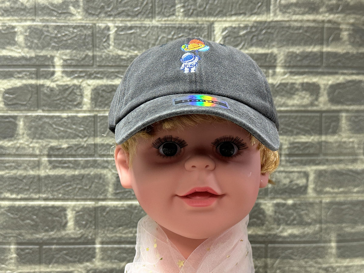 Horpe Kid Astronaut Baseball Hat, Galaxy Spaceman Gifts for Boys, Space Explorer Cap for Child, Adjustable Embroidered Hat for Birthday Party