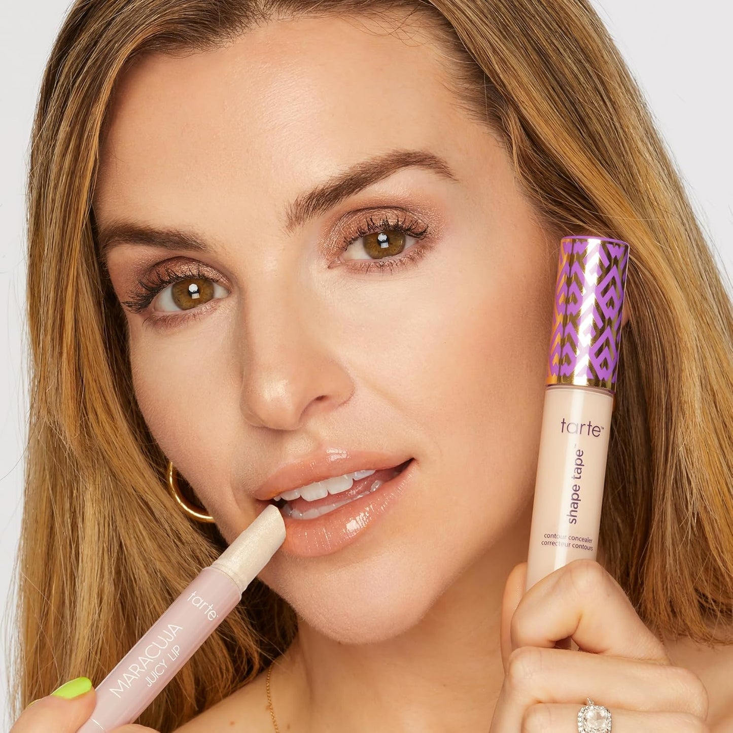 Tarte Shape Tape Concealer & Maracuja Juicy Lip Duo - Full Coverage for Dark Circles & Fine Lines | Vegan Hydrating Gloss Balm