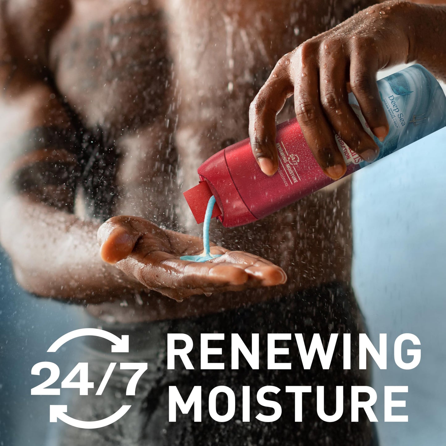Old Spice GentleMan’s Super Hydration Body Wash for Men, Moisturizing Shower Gel for Dry Skin, 24/7 Renewing Moisture with Skin Conditioners, Deep Sea with Ocean Waves + Kelp Scent, 20 oz