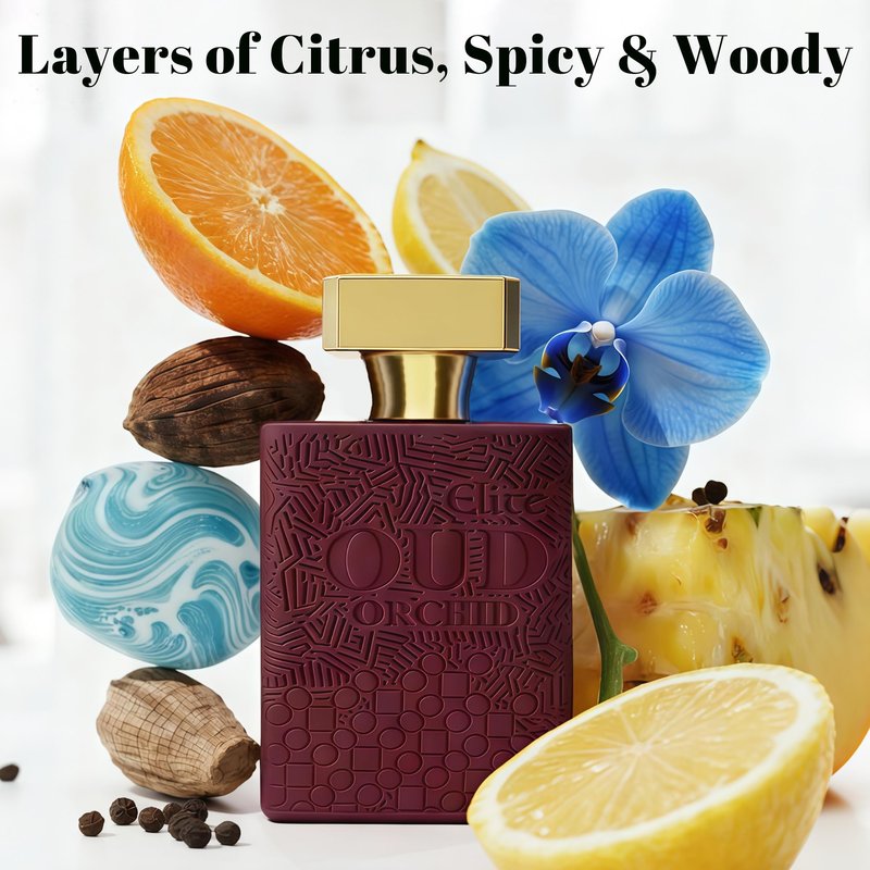 A CENTER Men's Cologne Gift Set 4 x 3.4 FL oz|Luxury perfume with Premium Presentation Box|Perfect Valentine's Day Gift for Him|Long Lasting Fragrance(FarukB&EliteBrown&Cupido&ClubDeOud)