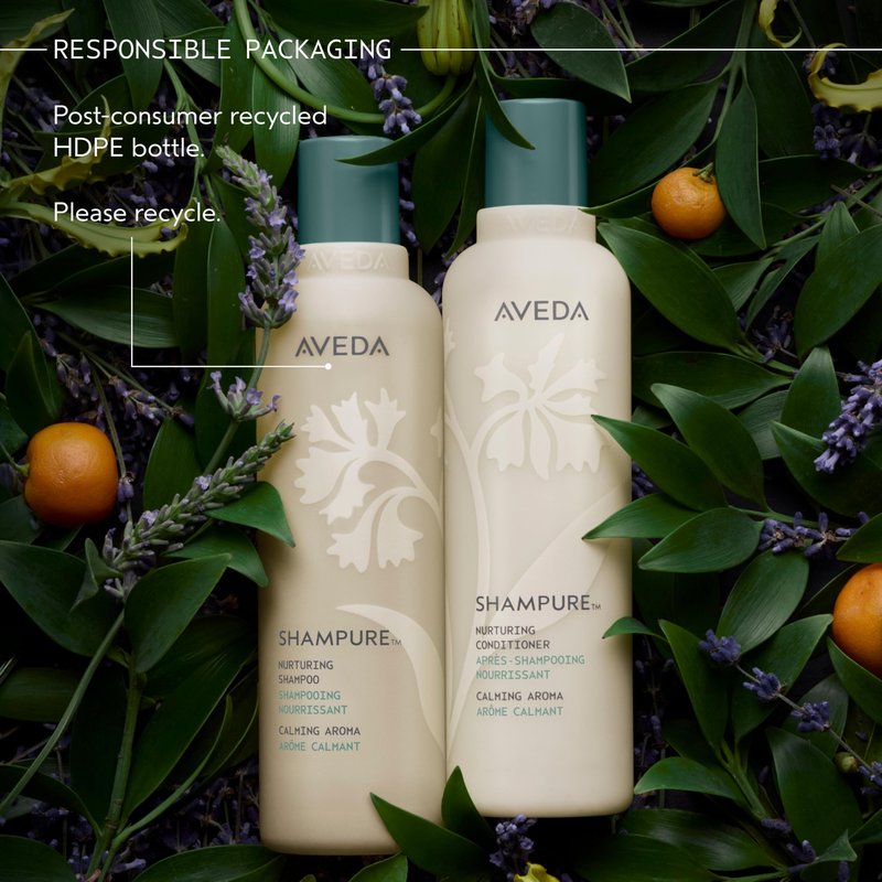 Aveda Shampure Nurturing Shampoo for Fine to Medium Hair | Gently Cleanses and Nourishes Hair | With Abyssinian Oil | Calming Aroma of Lavender & Ylang Ylang |96% Naturally Derived*, 33.8 Fl Oz