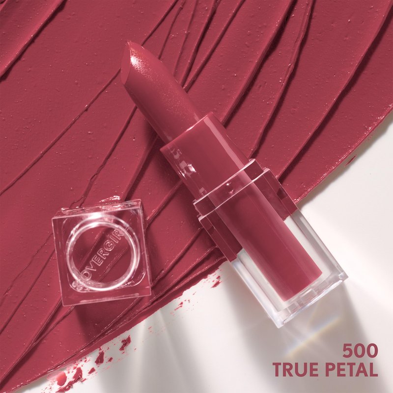 CoverGirl Clean Lip Color, True Petal, Satin Finish, Squalane, Avocado & Aloe, Carmine-Free, Non-Drying, 0.12oz