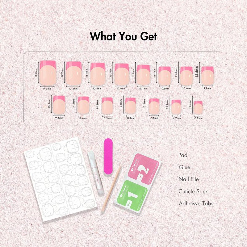 KXAMELIE Press On Nails Short - Square French Tip Press On Nails with Glue, Natural Nude Fake Nails in 15 Sizes - 30 Soft Gel Glue on Nails Kit for Women, Supremely Fit, Elegant Light Green French