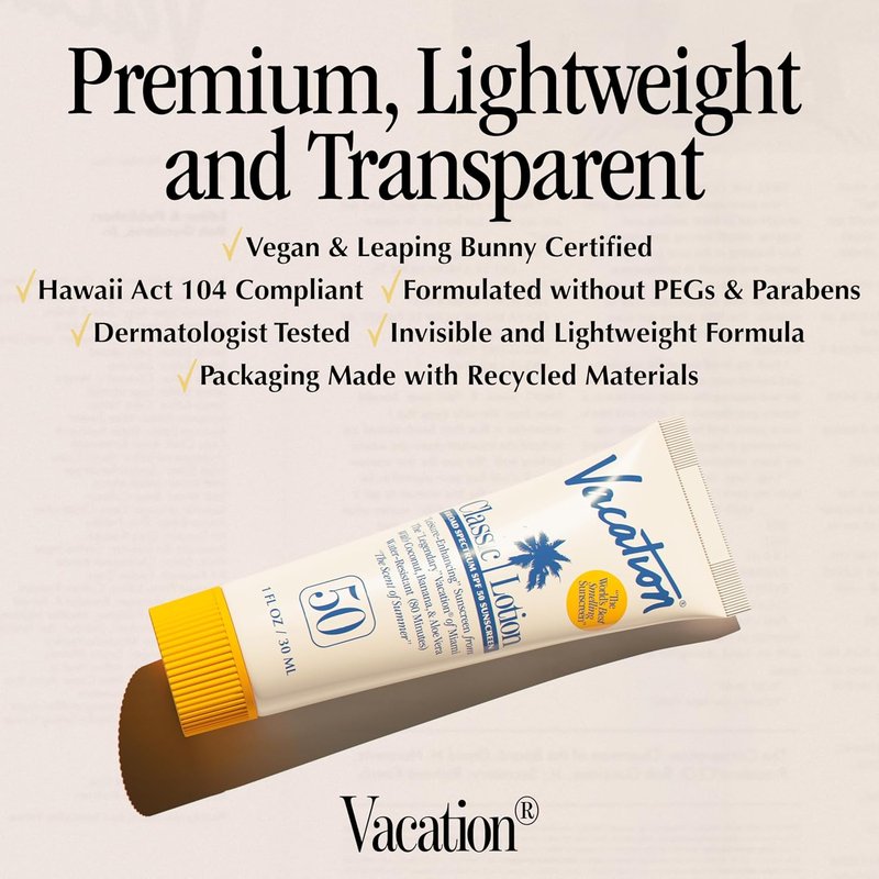 Mini Classic Sunscreen Lotion SPF 50 - Water-Resistant Travel Size | 1 Fl. Oz. (Value Pack of 24)