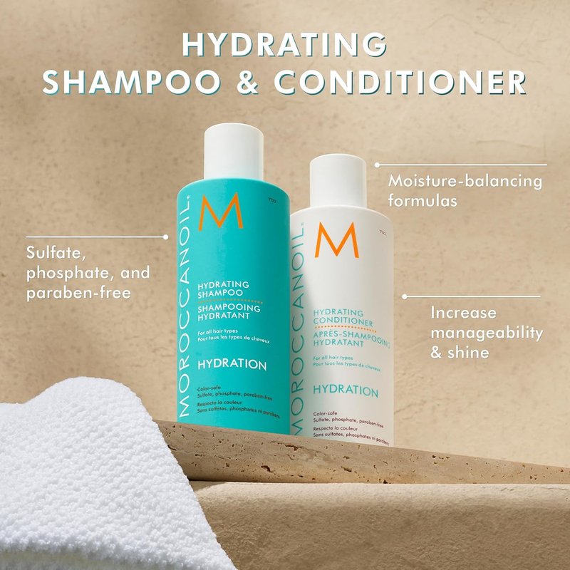 Moroccanoil Hydrating Shampoo & Conditioner Set - Moisturizing Hair Care Duo
