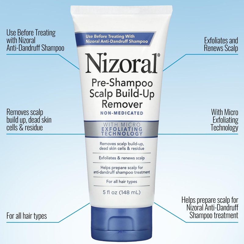 Nizoral Pre-Shampoo Scalp Build-Up Remover - Exfoliates and Renews Helps Prepare for Anti-Dandruff Shampoo Treatment, 5 oz