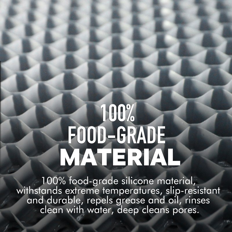 Bath Mitt - Exfoliating Glove, Honeycomb Body Scrubber,Massage Body Scrub Gloves for Home Spa,Mitt Sponges for Cleaning Body,Deep and Gentle,Fast foaming (Grey, (Standard,Large Size))