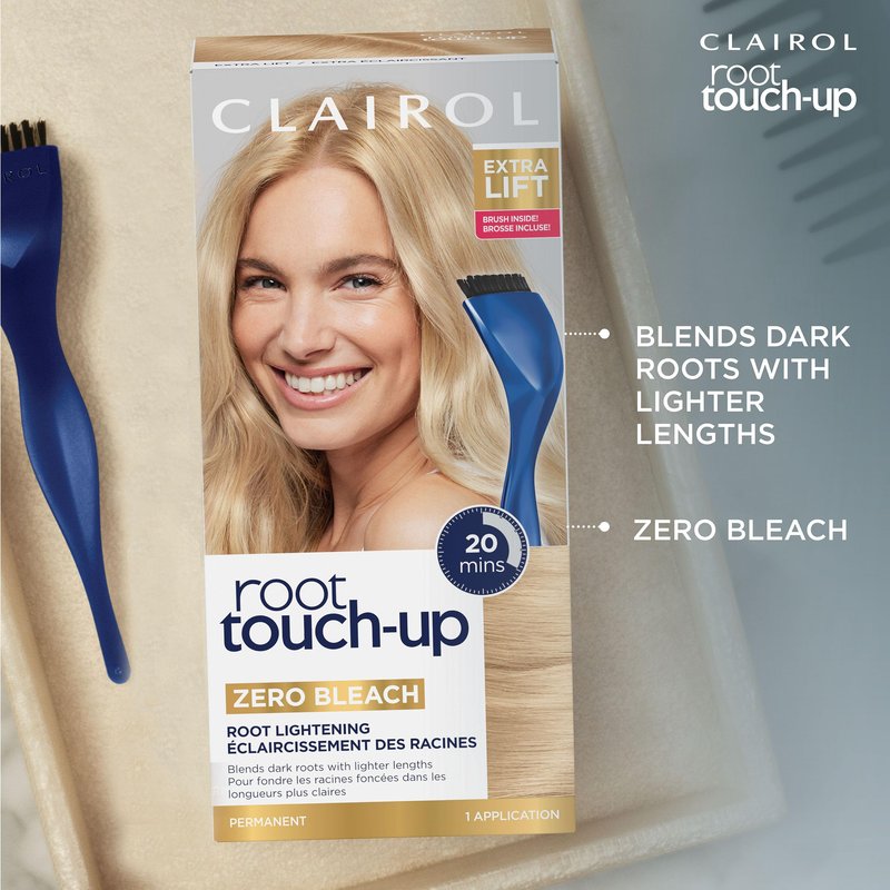 Clairol Root Touch-Up Permanent Hair Dye, Extra Lift Hair Color | 100% Gray Coverage | Easy Brush Application | Matches Professional Salon Shades | Pack of 1