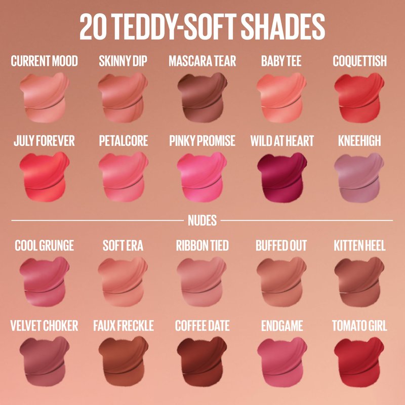 MAYBELLINE Super Stay Teddy Lip Tint, Long Lasting Matte Lipstick For Up To 12HR Wear, Mascara Tear, 1 Count