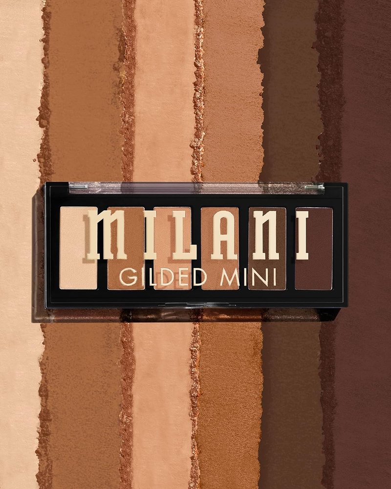 Milani Gilded Mini Eyeshadow Palette - 6 Versatile Matte & Shimmer Shades | Whiskey Business