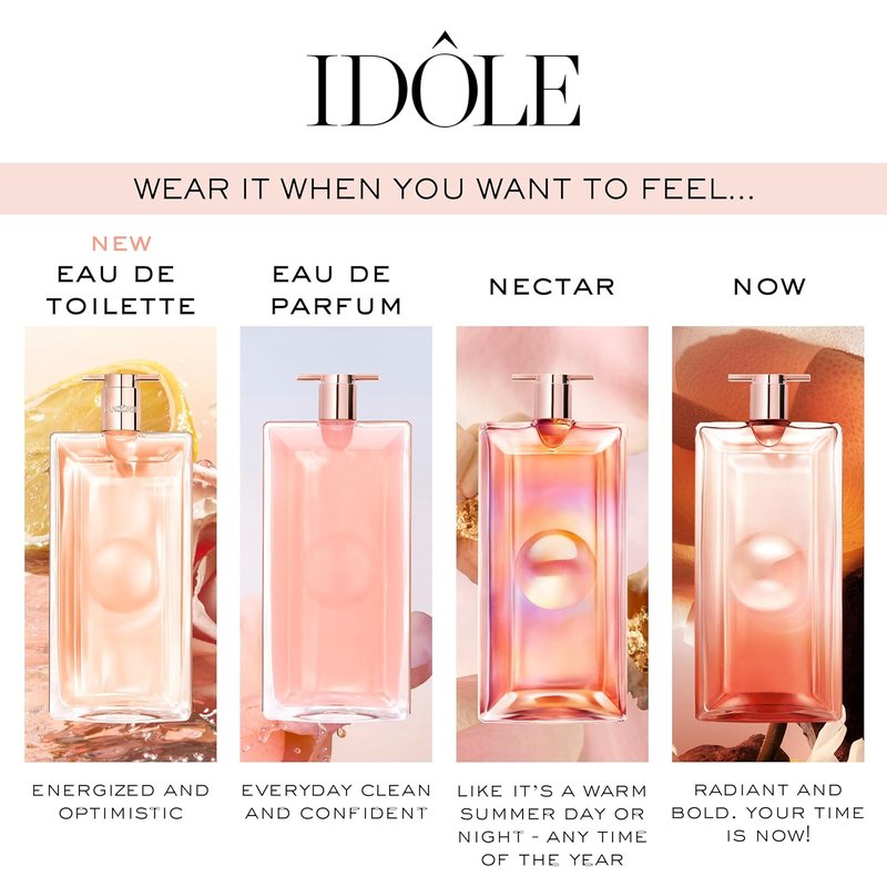 Lancôme Idôle Eau de Toilette - Fresh Women's Perfume with Long-Lasting Fragrance | Notes of Green Tea & Blooming Roses