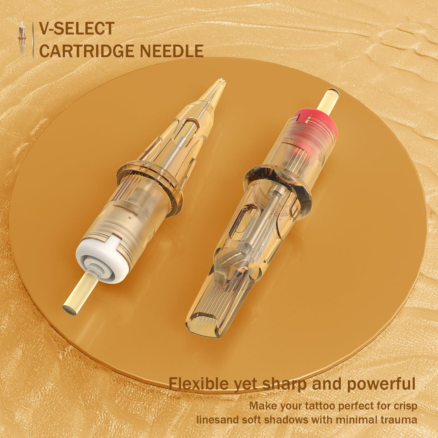 EZ Tattoo Cartridge Needles - 20Pcs #12 (5RL) Standard Round Liner Disposable Tattoo Needles Cartridges for Rotary Tattoo Machine Pen Gun - V SELECT