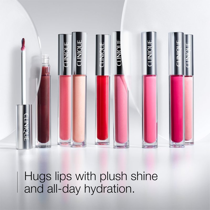 Clinique Pop Plush Creamy Lip Gloss With Hyaluronic Acid + Blend of Avocado, Aloe + Shea Butter | Hydrating + High Shine, Black Honey Pop, 0.11 Fl Oz