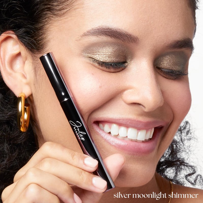 Julep Eyeshadow 101 Cream-to-Powder Waterproof Eyeshadow Stick – Silver Moonlight Shimmer – Long-Lasting, Buildable, Crease-Proof, Cruelty Free, Shimmer Finish with Built-In Smudger