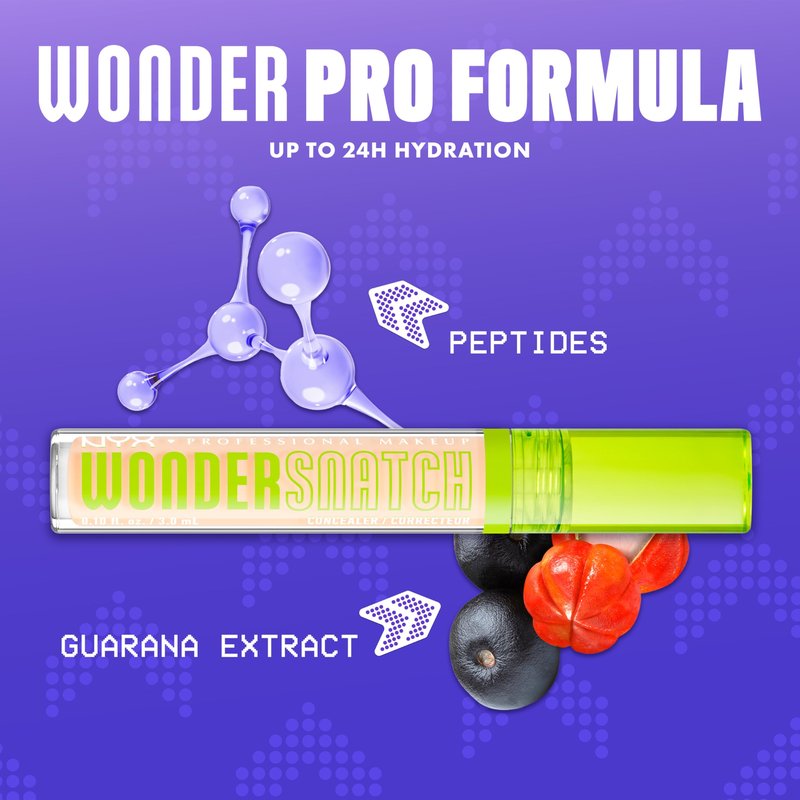 NYX PROFESSIONAL MAKEUP Wonder Snatch Concealer, Brightening, Lifting & Snatching Full Coverage Makeup Concealer with 24HR Wear, Vegan & Cruelty Free - Pale