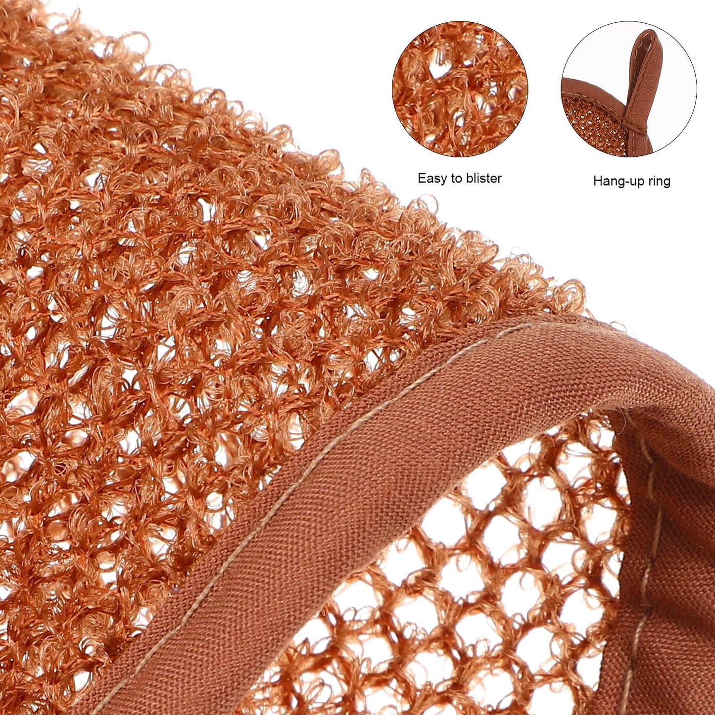 Healifty 8 Pcs Exfoliating Washcloth Soft Weave Nylon Massage Bath Towel Sponge Loofah Body Scrub Back Scrubber for Shower Cloth for Women and Men,5 Colors