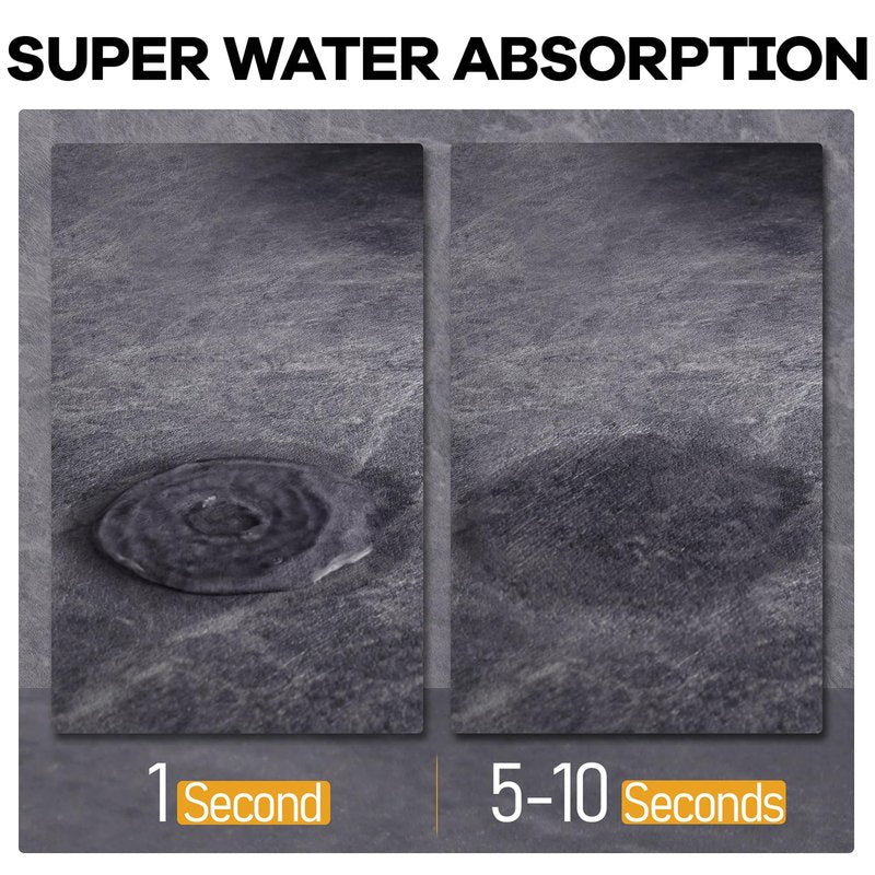 Hargiis Bath Mat Rug Soft and Absorbent Bathroom Mats and Rugs for Shower and Floor - Non-Slip, Machine Washable Bath Mat for in Front of Bathtub and Shower Room (27" ×17", Marble Deep Gray)
