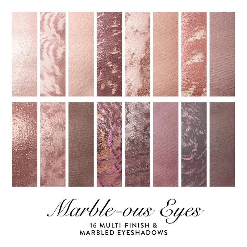 Laura Geller Marble-ous Eyeshadow Palette | 16 Baked & Marbled Shades in Matte & Satin Finishes
