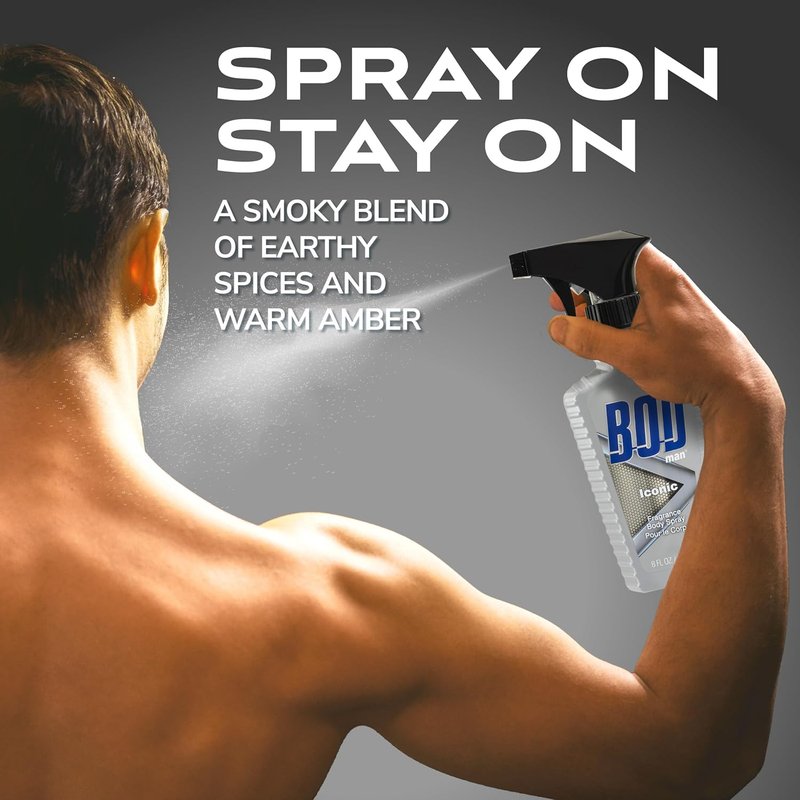 BOD Man Fragrance Body Spray - Iconic Scent | 8 fl oz Long-Lasting Freshness