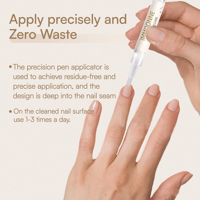 Ozonated Oil Nail Care Pen - Natural Plant-Based Cuticle Oil for Nail Growth & Strength | 3ML/0.1 Fl Oz