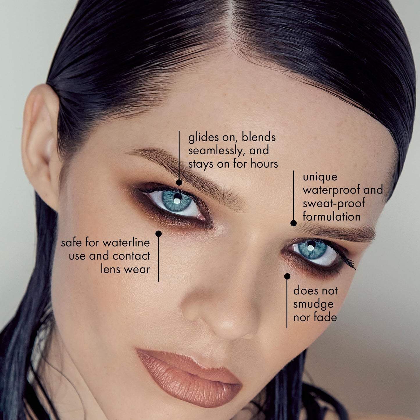 UZO Waterproof Eyeliner Pencil – Brown Smudge-Proof Long-Lasting Matte Eye Liner, High-Pigment Creamy Formula, Smooth Glide Precision, Vegan & Cruelty-Free (Braun Chrome)