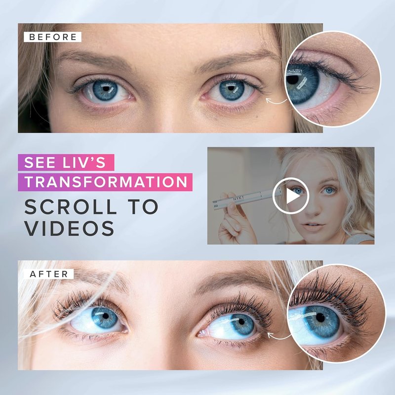 NYK1 Lash Serum - Concentrated Formula for Longer, Thicker Eyelashes | XL 8ml Size, Easy Application