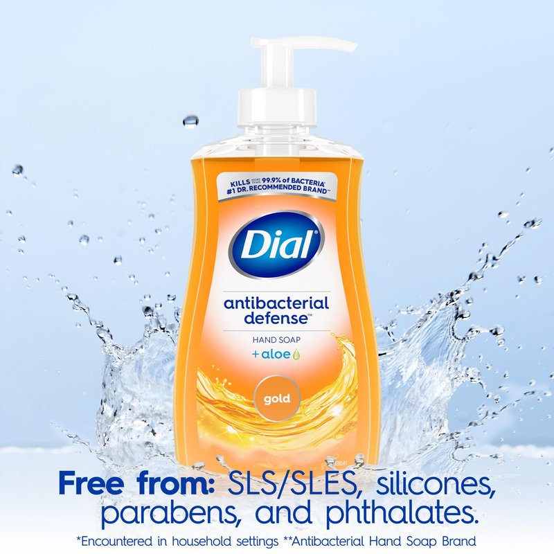 Dial Antibacterial Liquid Hand Soap, Gold, 11 Fl Oz