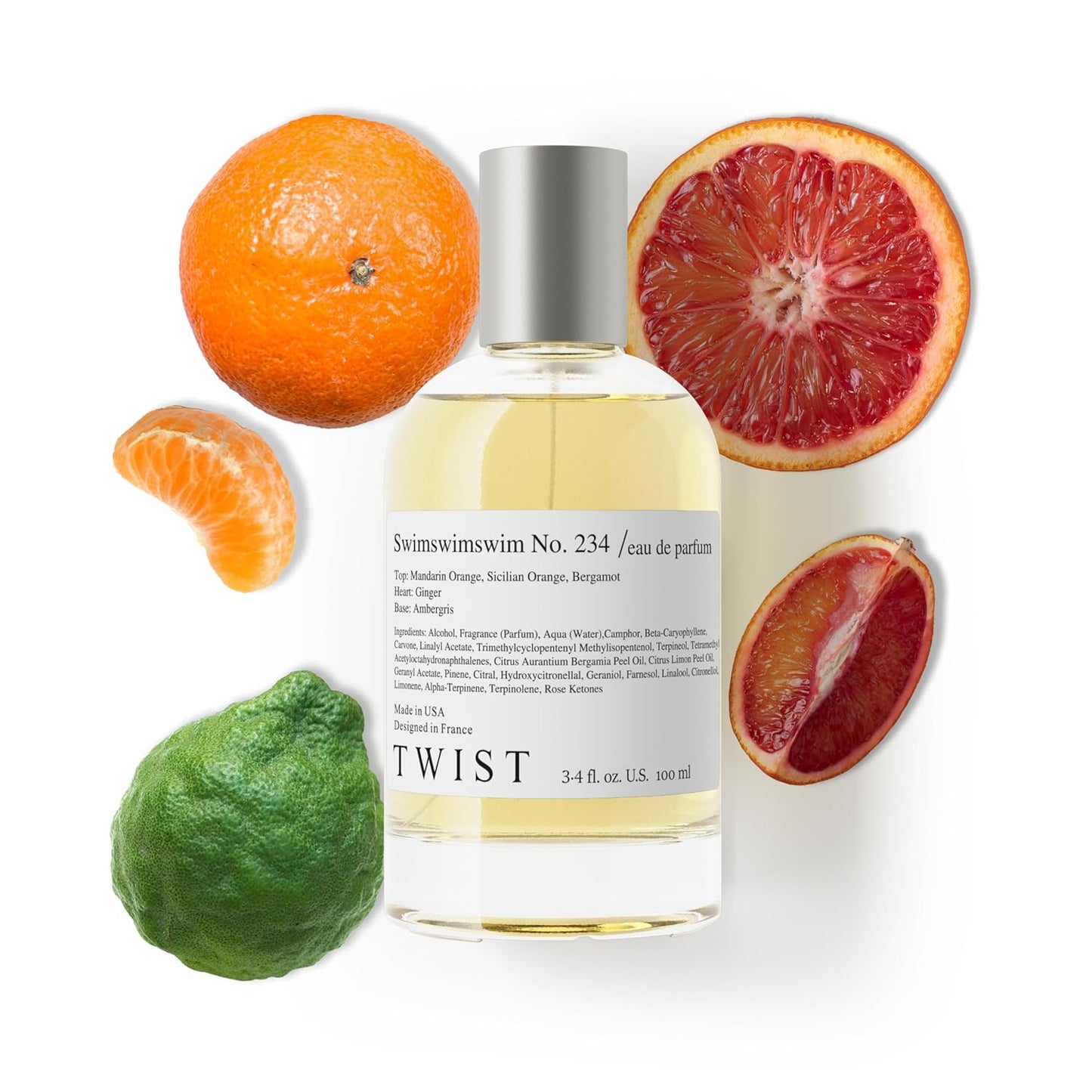 Twist No. 234 - Long-Lasting Unisex Perfume Inspired by LV Afternoon Swim | Vegan, Clean Ingredients, 100 ml
