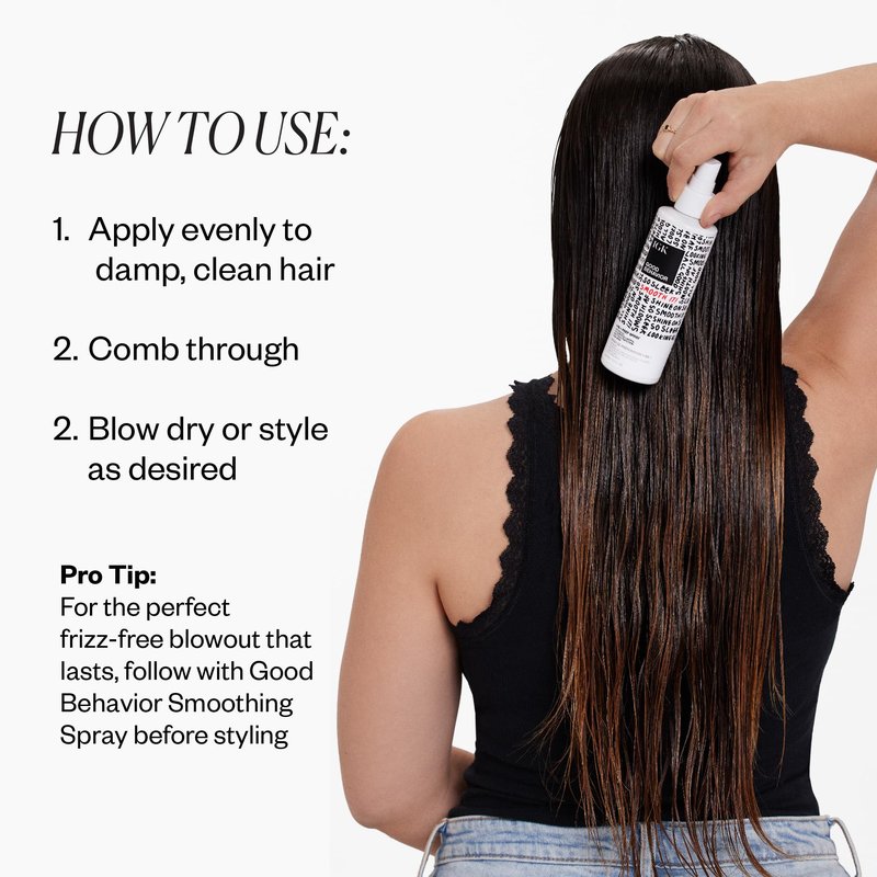 IGK GOOD BEHAVIOR 4-in-1 Prep Spray | Leave In + Detangle + Heat Protectant | Vegan + Cruelty Free | 7 Oz