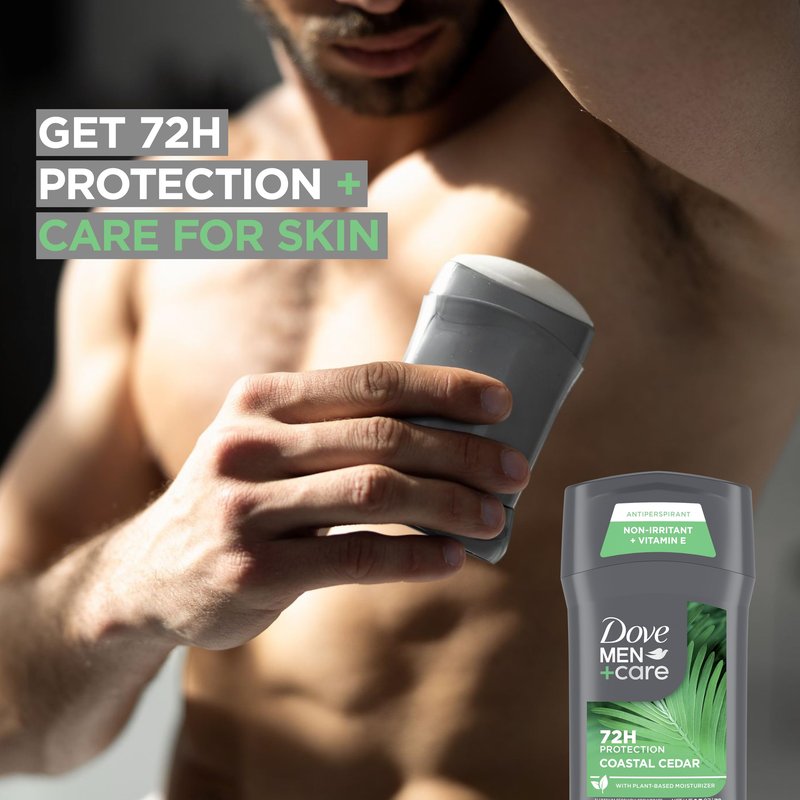DOVE MEN + CARE Antiperpirant 3 Pack Coastal Cedar Deodorant for Men 2.7 oz