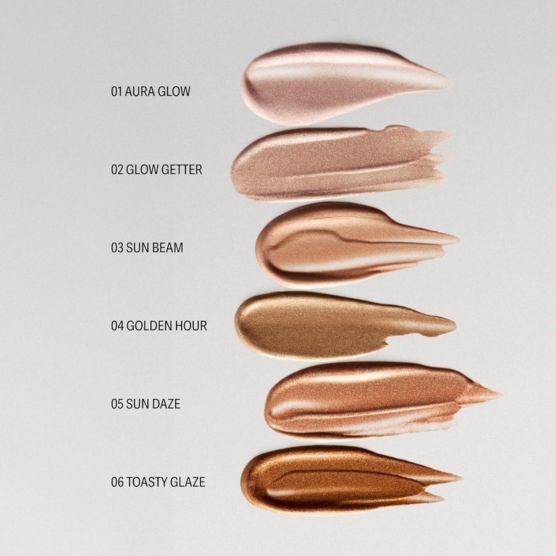 Liquid Glow STAY-N Highlighter & Illuminator Makeup - 30ml Long-Lasting Luminous Finish, Toasty Glaze