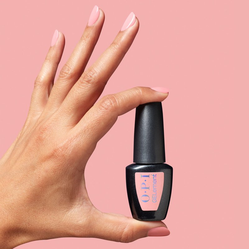 OPI GELement BubbleYUM | Semi-Sheer Soft Neutral Pink Crème LED Cure Gel Nail Polish | DIY Salon Quality Gel Manicure | Vegan Formula, Durable Wear with High Shine Finish | 0.3 Fl Oz.