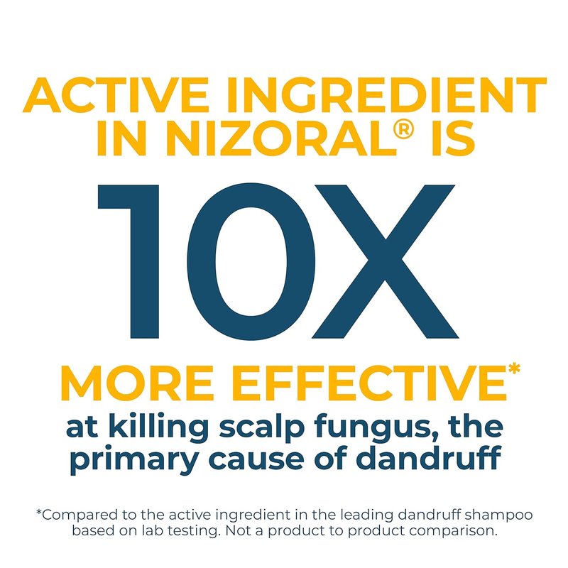 Nizoral Anti-Dandruff Shampoo - Powerful Relief for Flaky Scalp | 7 Fl Oz (Pack of 2)