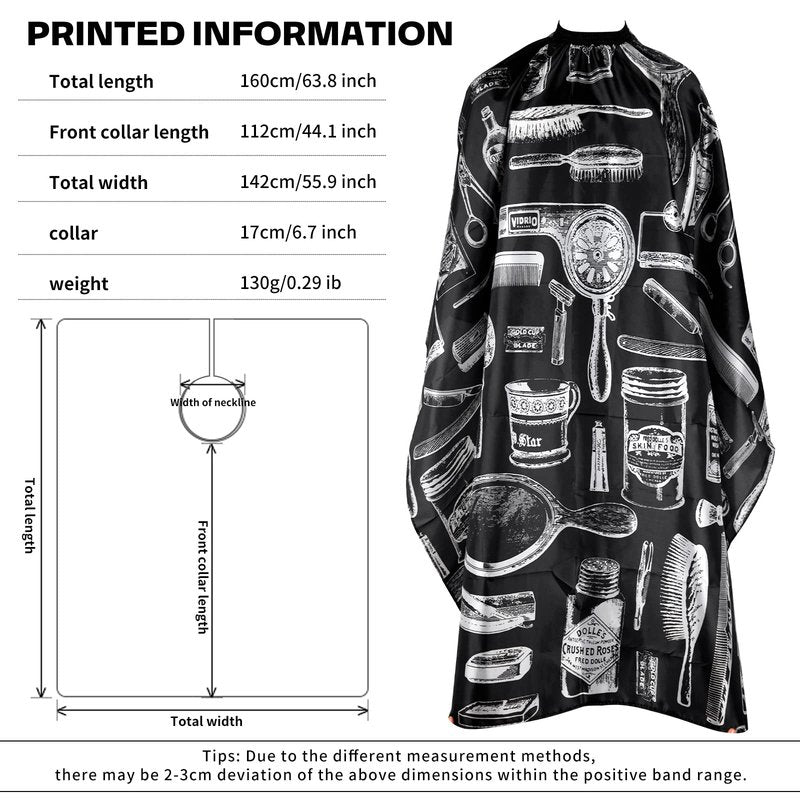 Barber Cape for Men - Waterproof Hair Cutting Capes for Adults and Stylists