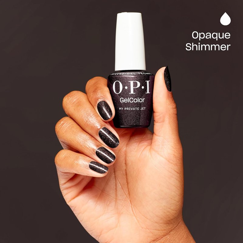 OPI GelColor Gel Nail Polish - Salon-Quality Shine | White, Gray & Black Shades | Long-Lasting, Easy Soak Off | Vegan & HEMA Free | 0.5 Fl Oz