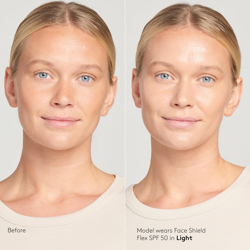 Colorescience FLEX Tinted Mineral Sunscreen SPF 50, Tone-Adapting Buildable Coverage with Zinc Oxide, Environmental Defense Against Blue Light & Pollution, For All Skin Tones, 1.8 fl. oz., Light
