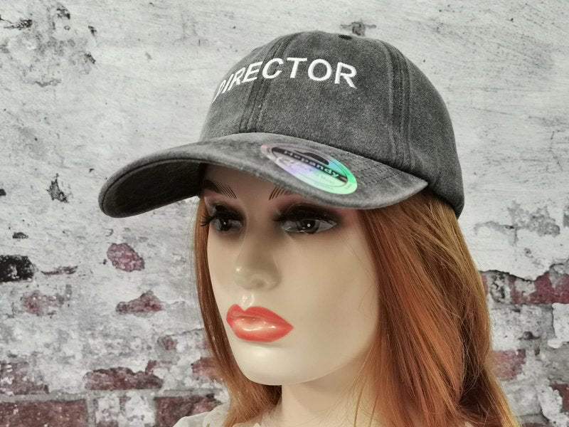 Hepandy Film Movie Director Baseball Cap, Gifts for Men Women, Washed Black Embroidered Cotton Adjustable Dad Hat, Embroidery Snapback Hat