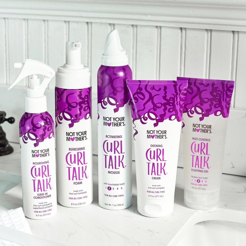 Not Your Mother's Curl Talk Leave-In Conditioner | 2-Pack 6 fl oz | Rice Curl Complex for All Curly Hair Types