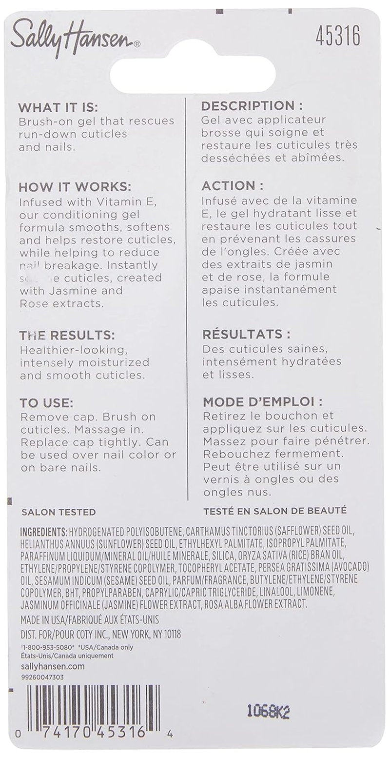 Sally Hansen Cuticle Rehab™ Nail Treatment - Moisturizing Formula with Jasmine, Rose & Vitamin E | Hydrates & Strengthens Nails