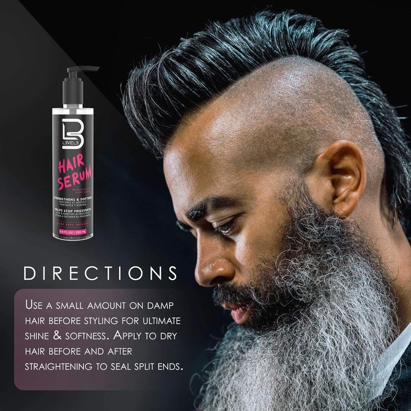 Level 3 Hair Serum - Repair Damaged Hair & Reduce Frizz - Smoothing Treatment for Softness | 3.4 oz