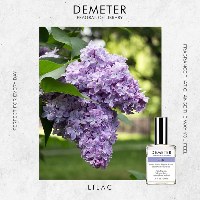 Demeter Natural Perfume Spray - Lilac Scent for Women | 1 oz Bottle