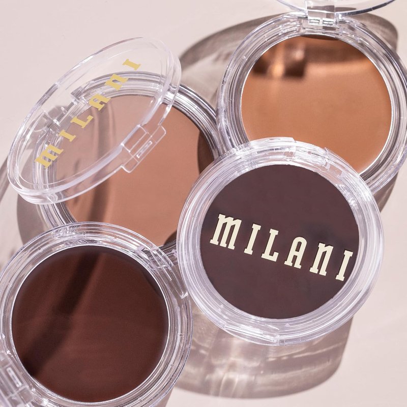Milani Cheek Kiss Cream Bronzer - Mocha Moment | Vegan, Lightweight Glow & Soft Matte Finish